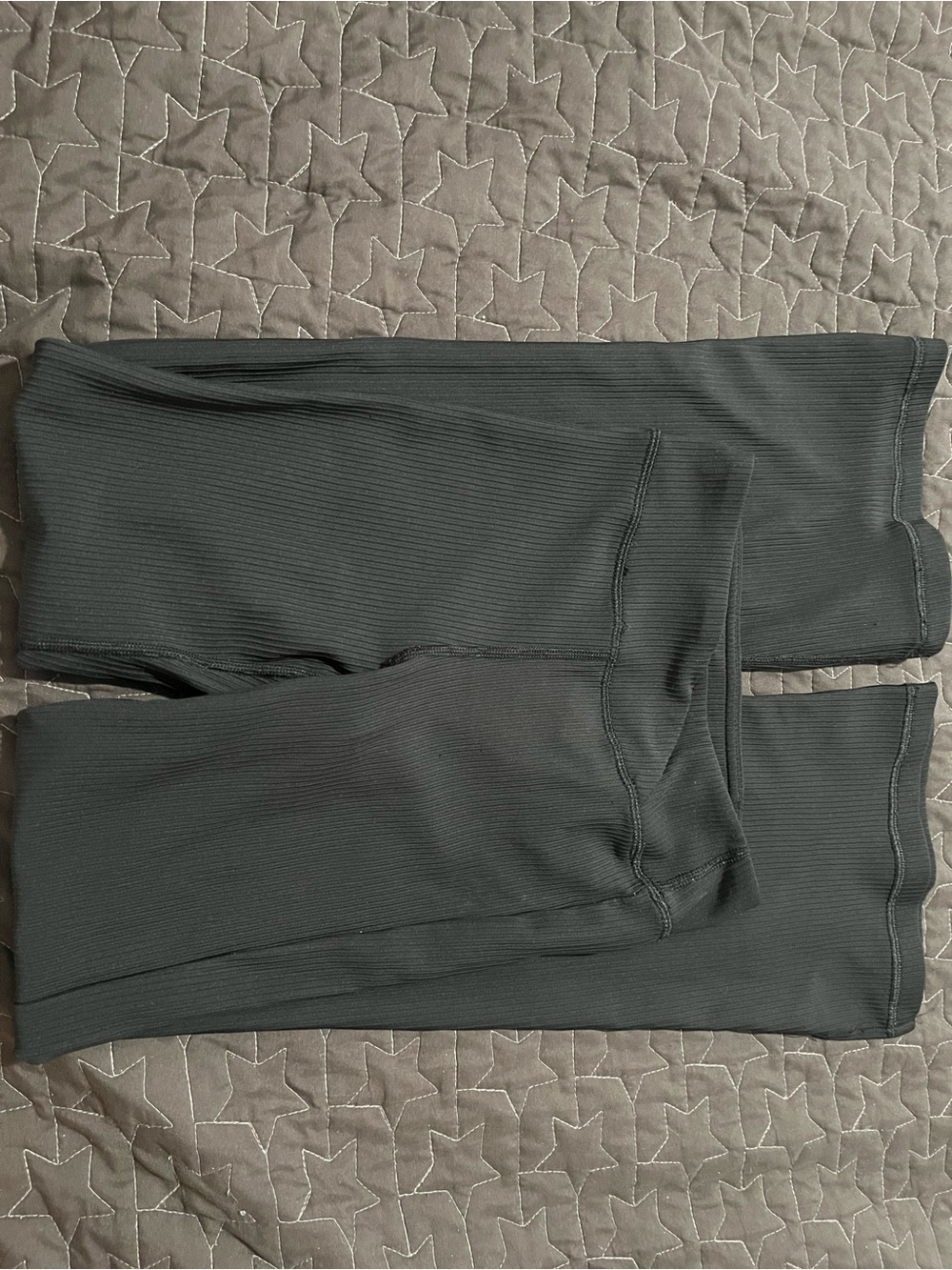 Yogalicious Black Ribbed Kids Leggings